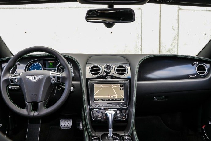 Interior del Bentley Continental GT Speed