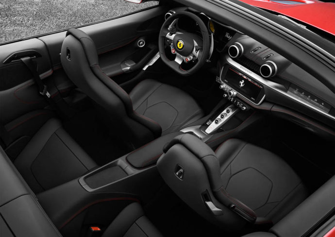 Interior del Ferrari Portofino